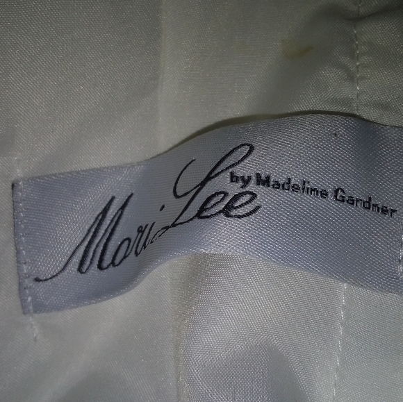 MORI LEE BY MADELINE GARNER IVORY WEDDING DRESS - Picture 7 of 9